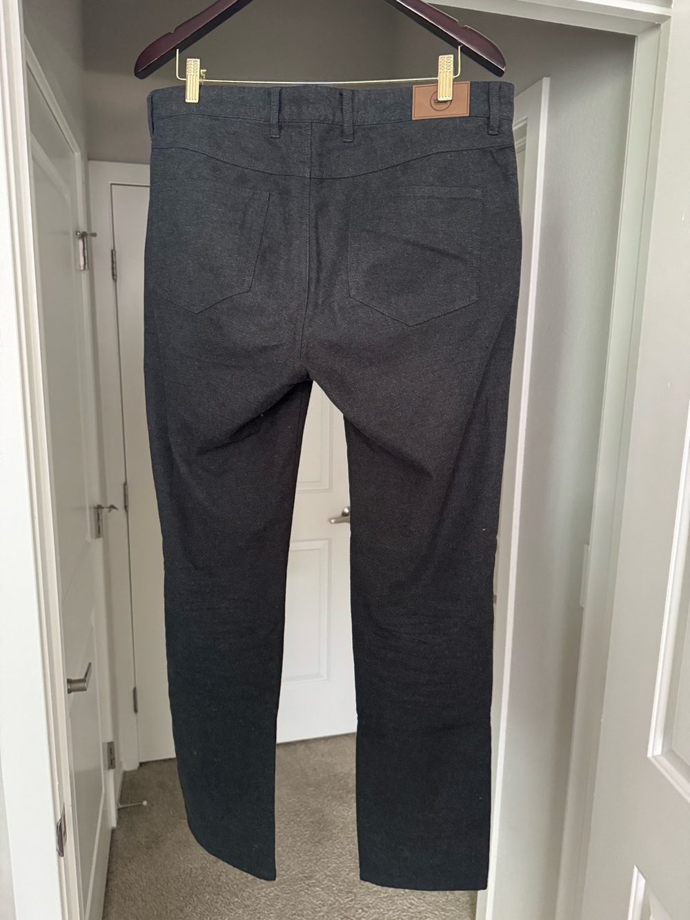 Peter Millar Flannel Five-Pocket Golf Pants Men’s 34 x 32 Iron/Charcoal MF22B01